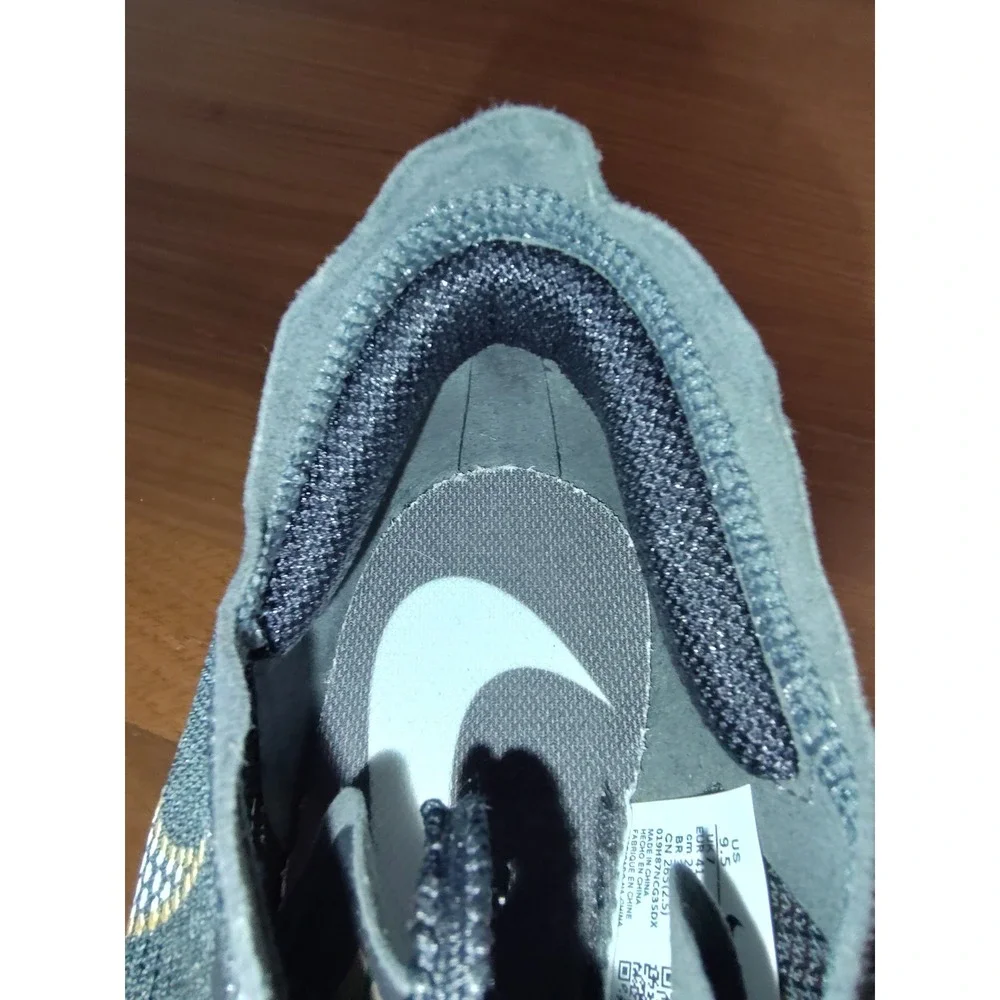 Nike ZoomX Vaporfly Next% 2 Black Gold Running Shoes CU4123-001 Womens 9.5